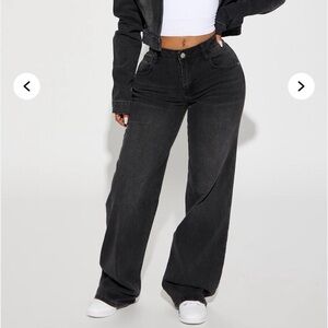 vita low waist stretch baggy jeans